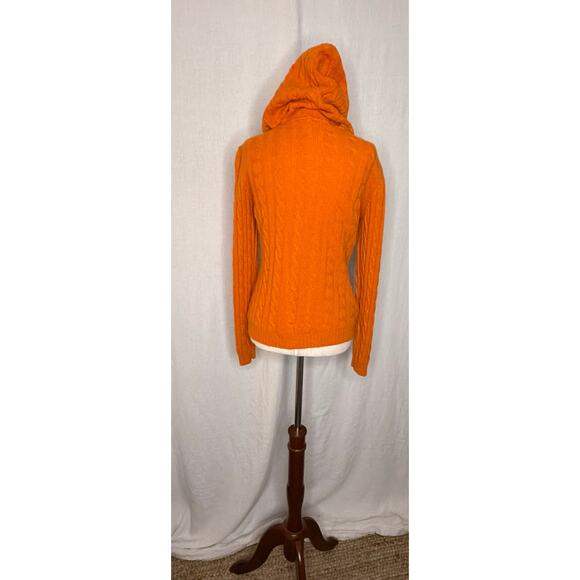Orange Cashmere Cableknit Hoodie Sweater
Size Small - Picture 3 of 6